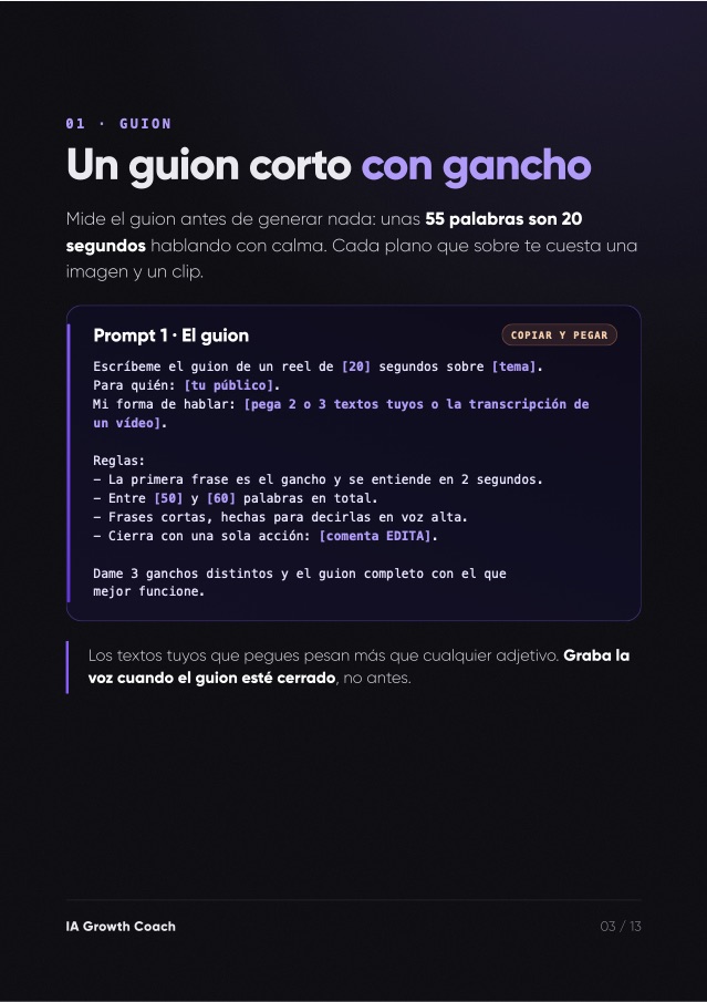 Página 3 de la guía